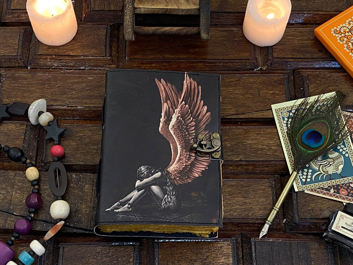 Handmade Leather Grimoire Journal