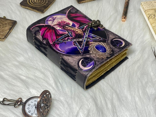 Dragon Leather Grimoire Journal