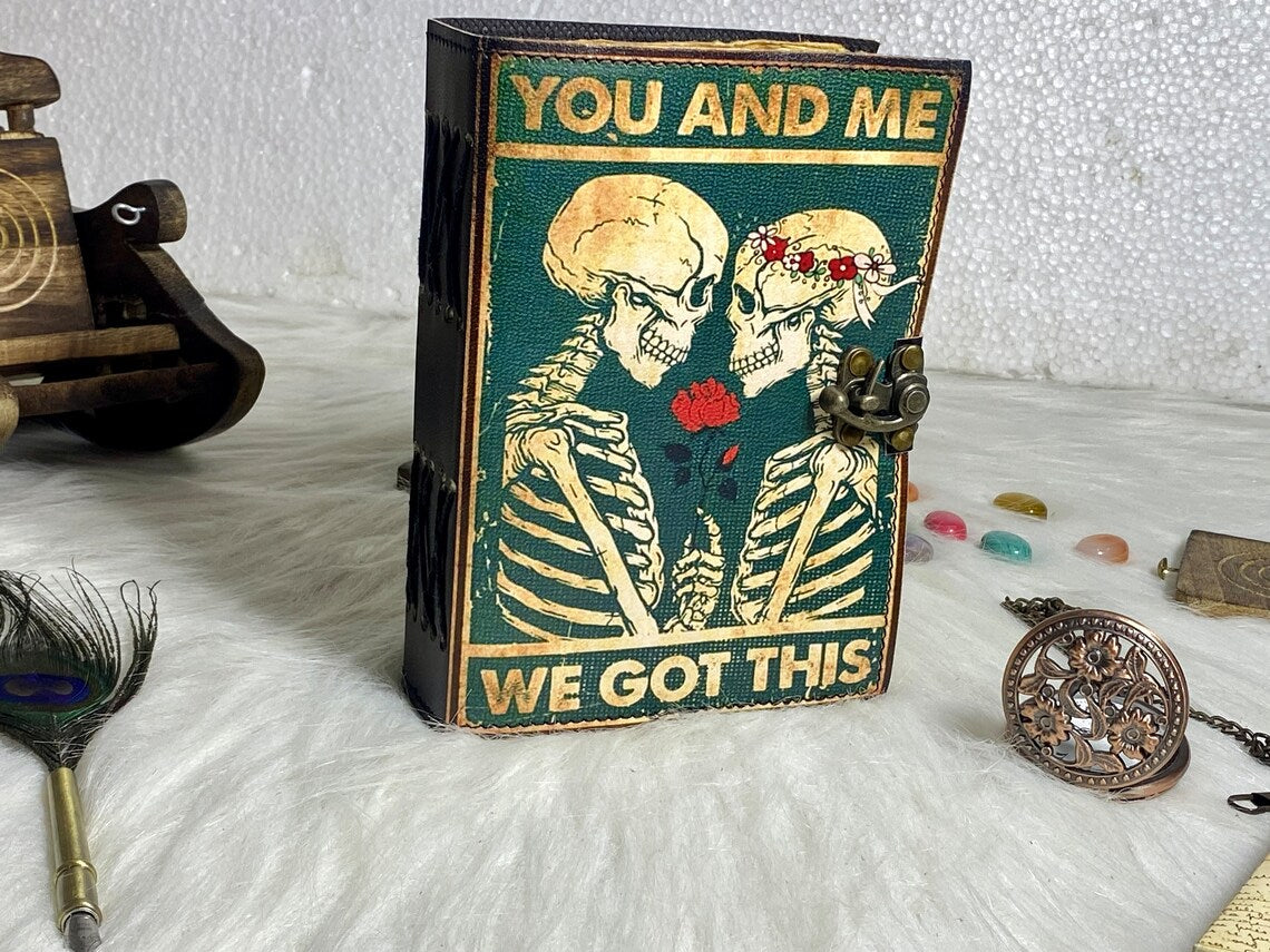 Skull Tarot Journal – Gothic Grimoire Notebook