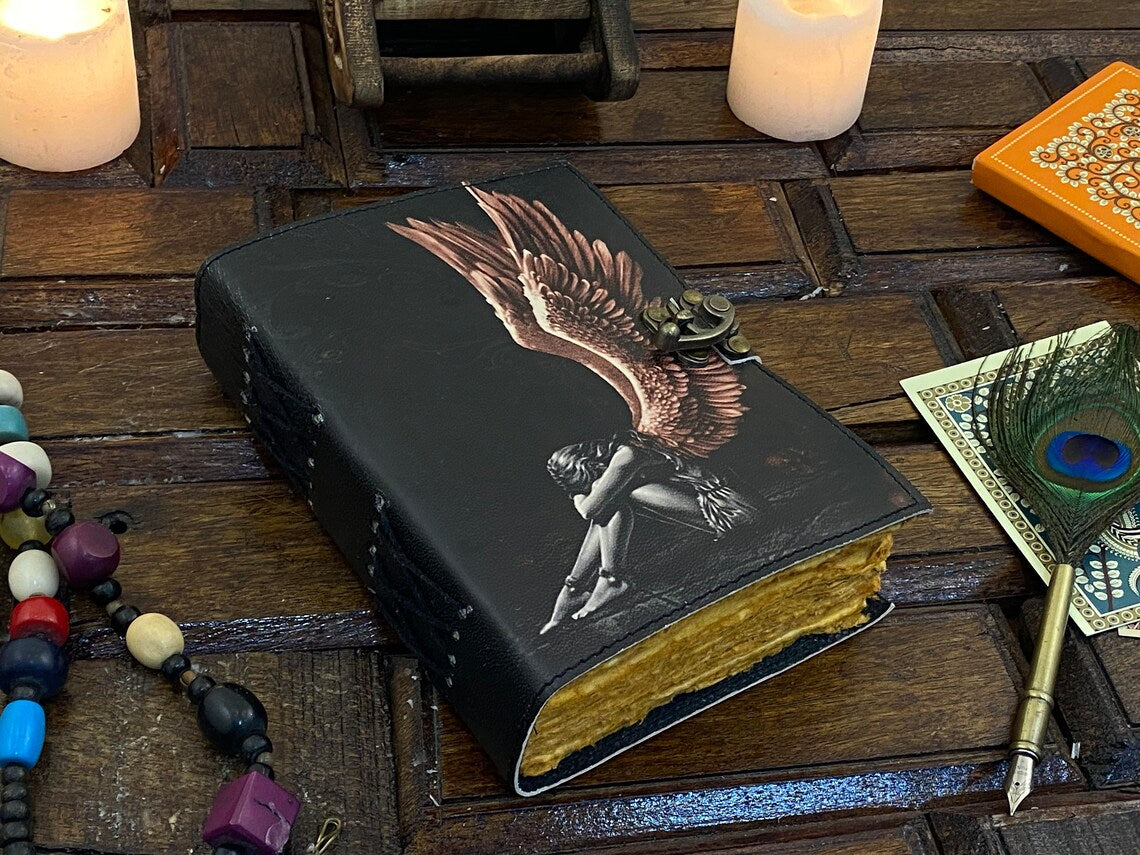 Handmade Leather Grimoire Journal