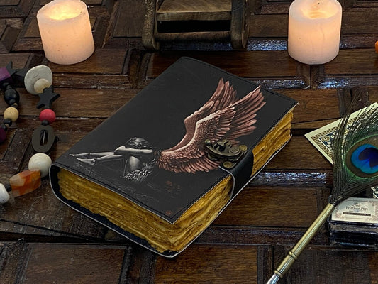 Handmade Leather Grimoire Journal
