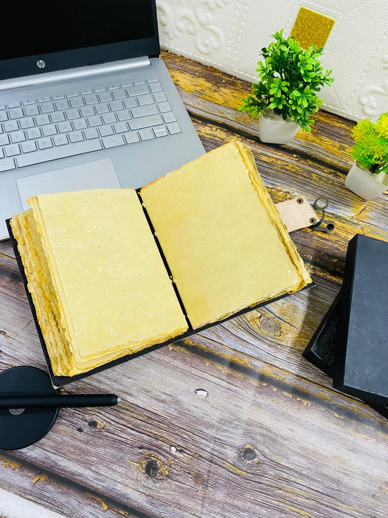 Sun & Moon Rustic Grimoire Journal