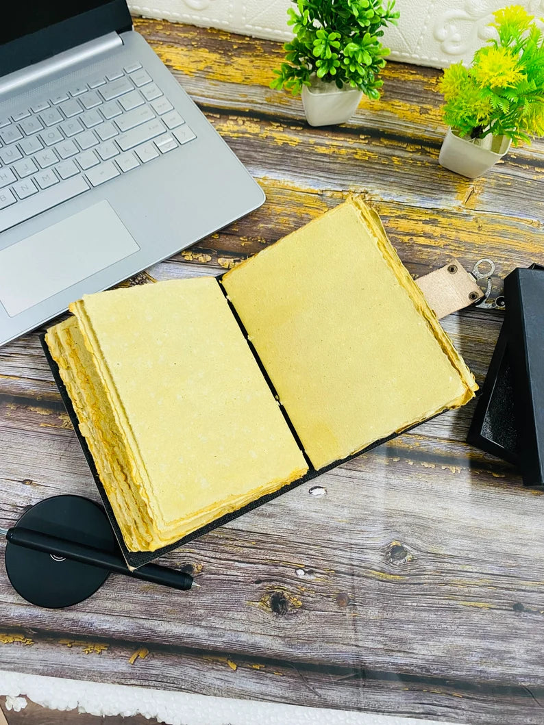 Sun & Moon Rustic Grimoire Journal