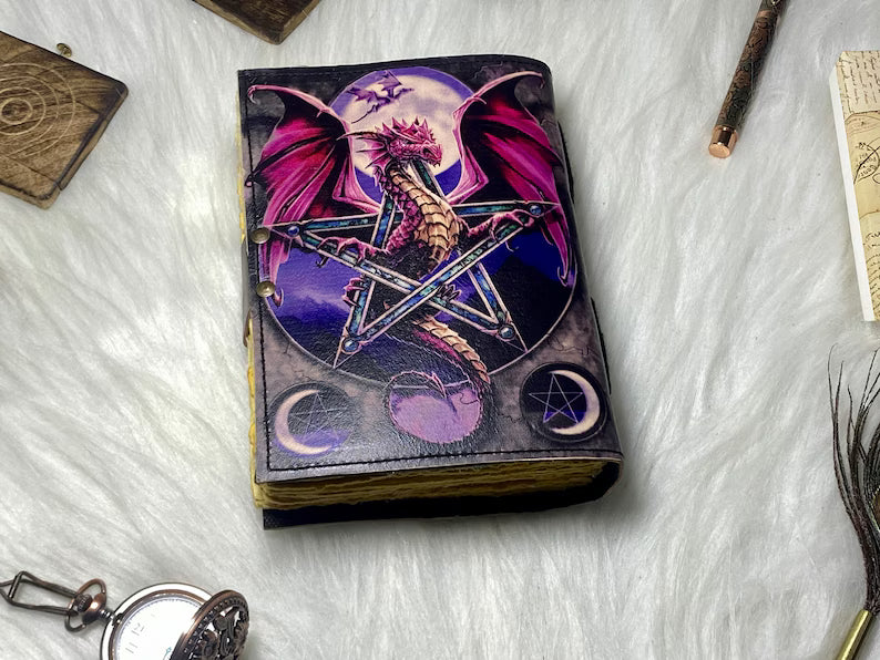Dragon Leather Grimoire Journal