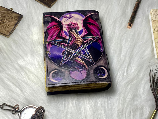 Dragon Leather Grimoire Journal