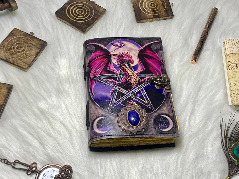 Dragon Leather Grimoire Journal