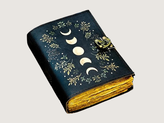 Vintage Journal Handmade Moon Eclipse Leather Journal Diary (5X7Inch), 200 page