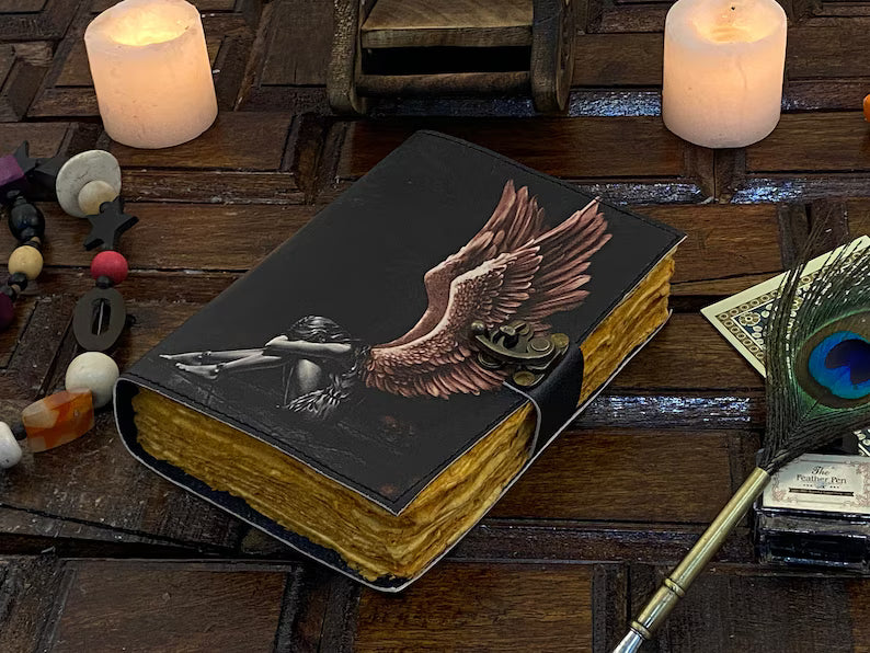 Handmade Leather Grimoire Journal