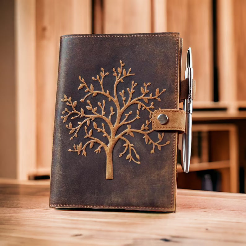 Tree of Life Leather Spell Journal