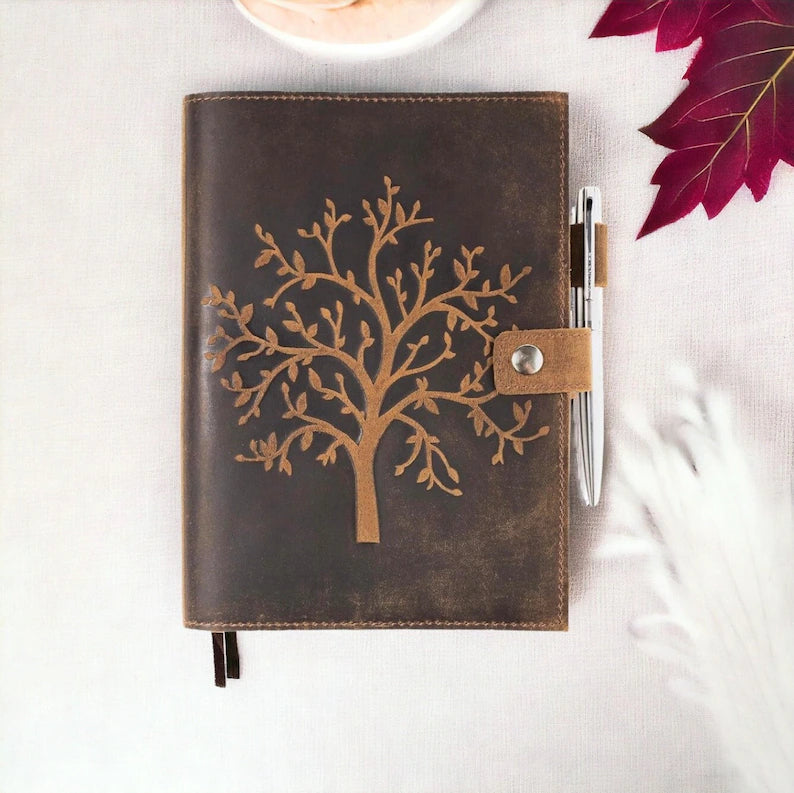 Tree of Life Leather Spell Journal