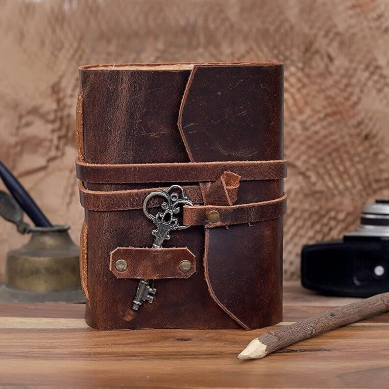 Personalized Leather Key Journal