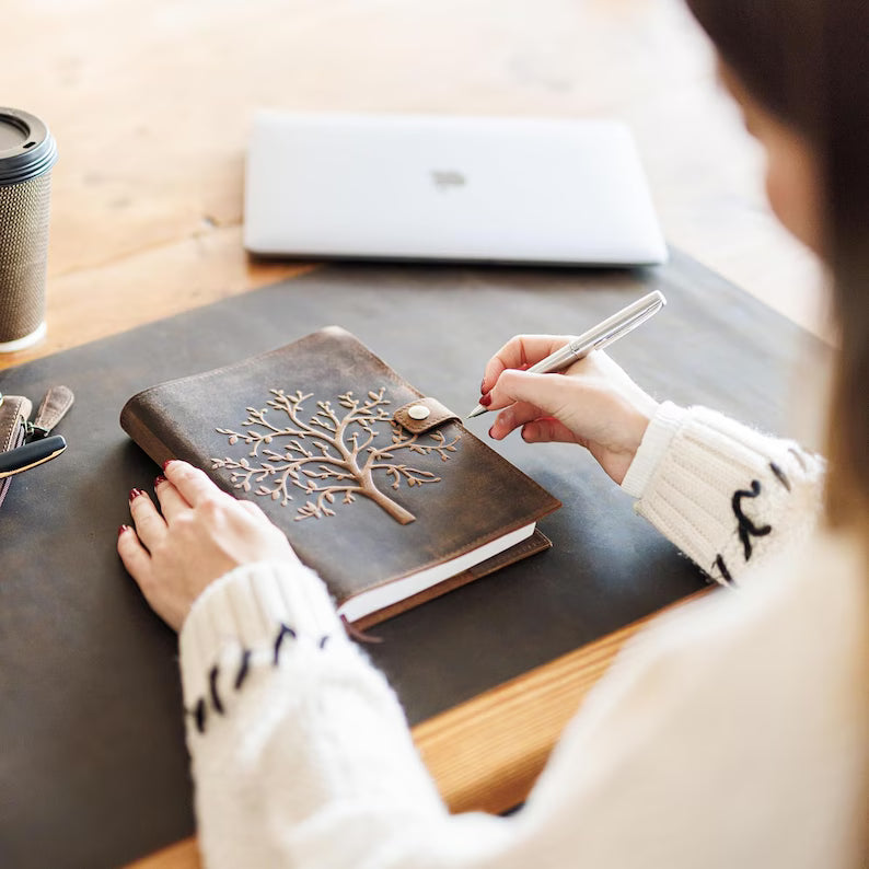 Tree of Life Leather Spell Journal